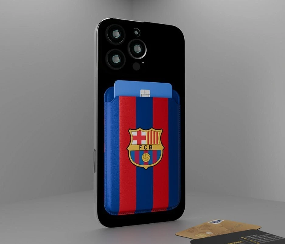 Ocpc FC Barcelona magnetinių kortelių dėklas MagSafe OCFCBMCHBG BG