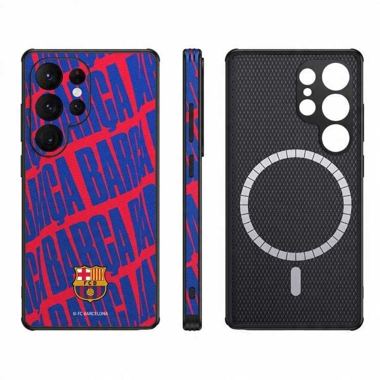 Ocpc „FC Barcelona“ dėklas, skirtas „Samsung Galaxy S25 Ultra“ magnetiniam dėklui, „MagSafe OCFCBMCS25UBC BC“