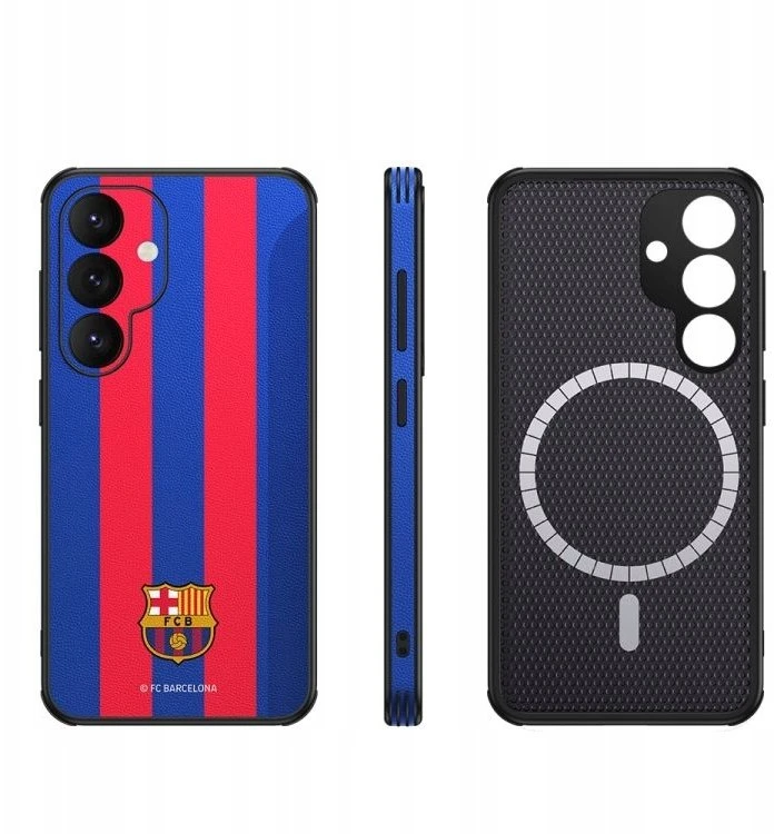 Ocpc FC Barcelona dėklas, skirtas Samsung Galaxy S25, magnetinis dėklas, MagSafe OCFCBMCS25BG BG