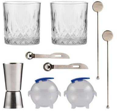 Octopus Publishing Group Ravenhead® Whiskey cocktail set 10 elementy