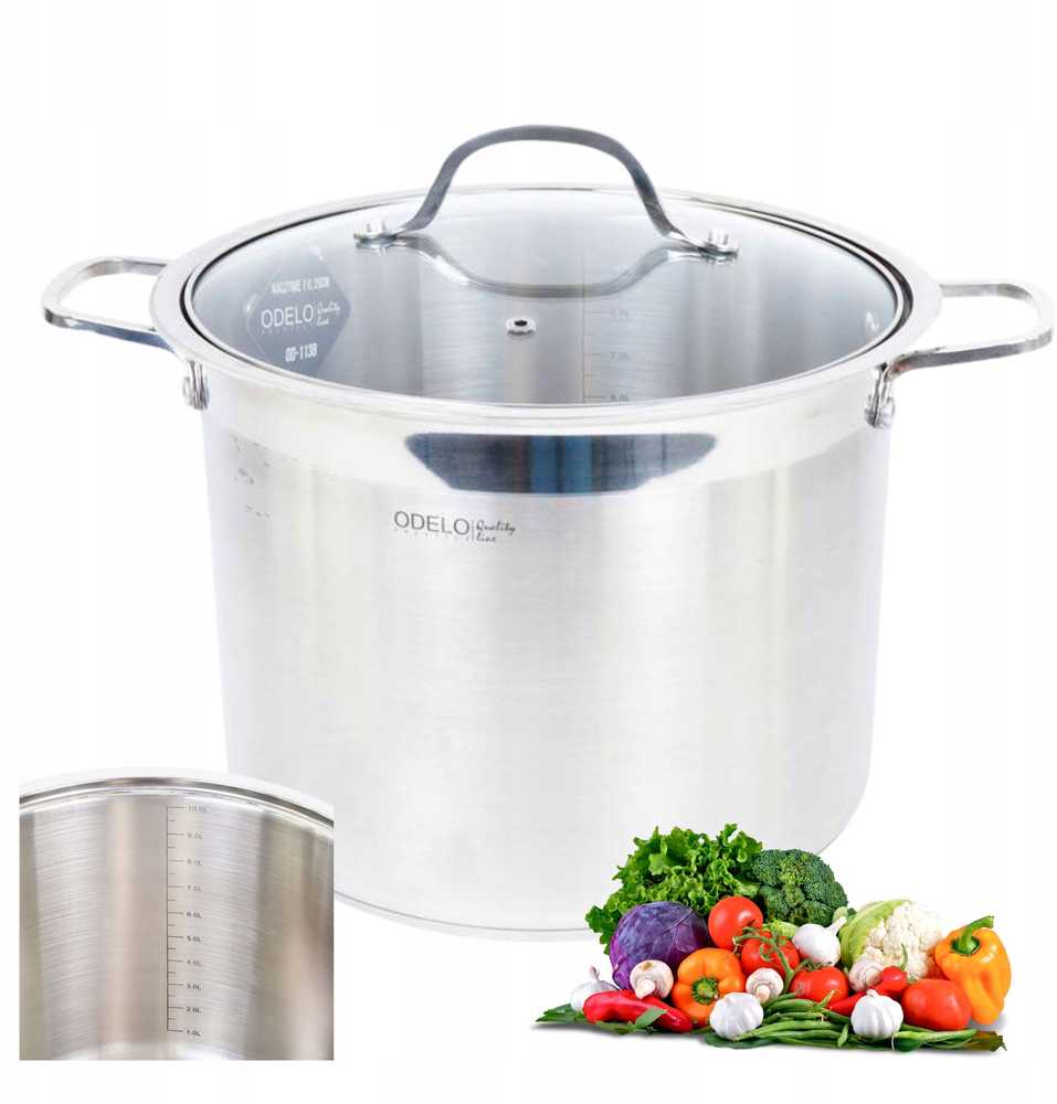 Odelo Plieninis puodas 11l