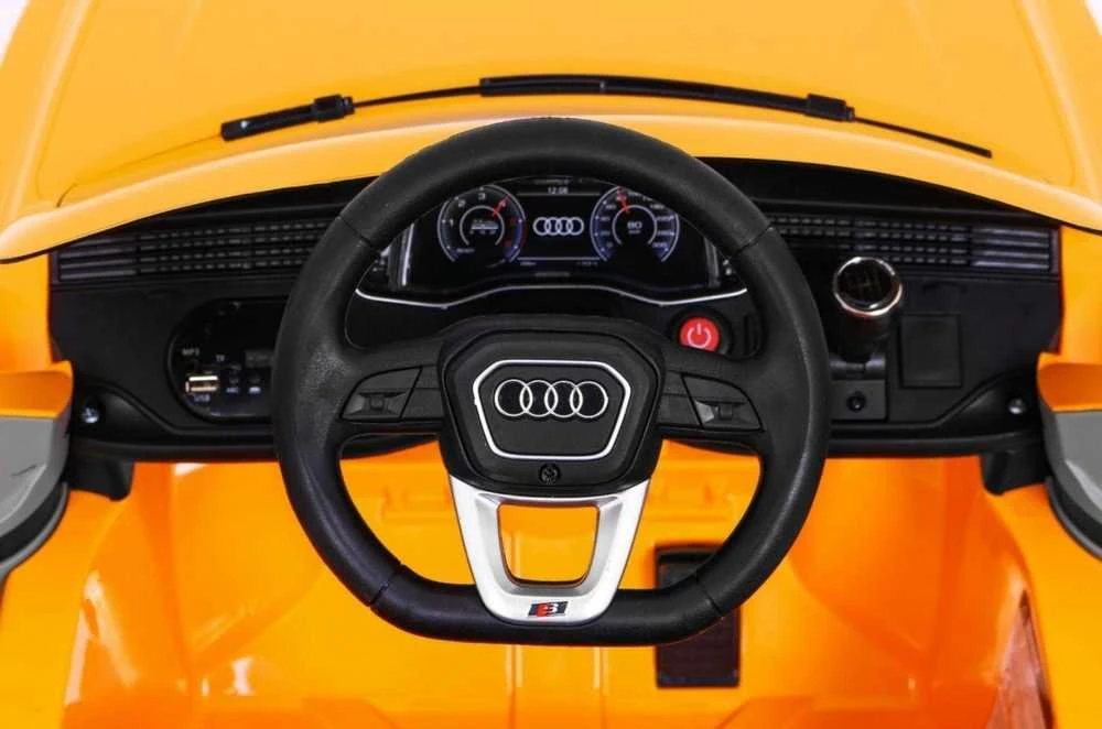 Ramiz Elektrinė mašina vaikams Audi Q8 LIFT geltonos spalvos