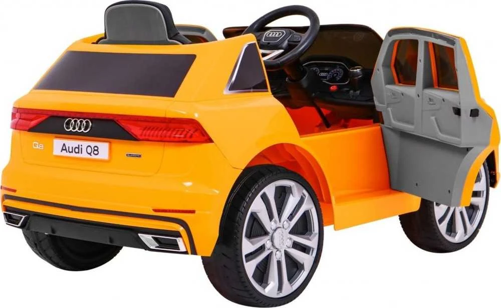 Ramiz Elektrinė mašina vaikams Audi Q8 LIFT geltonos spalvos