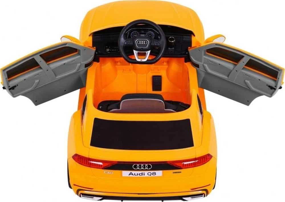 Ramiz Elektrinė mašina vaikams Audi Q8 LIFT geltonos spalvos