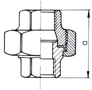 ODLEWNIA Ketaus lydykla Jungtis cinkuota DN15 1/2 kūginė