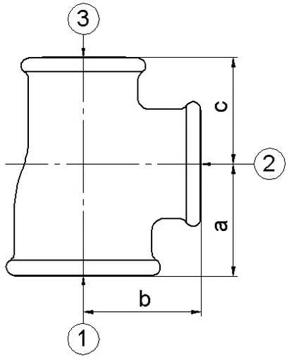 Odlewnia Zawiercie Redukcinis trišakis B1 2x6/4x2'' cinkuotas - 4428
