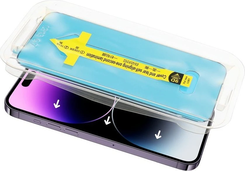Oem 5D Full Glue Apsauginis stiklas skirtas Apple iPhone Xs Max / 11 Pro Max juodas + aplikatorius
