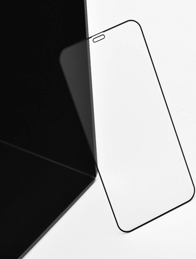 OEM 5D visiškai klijuojamas grūdintas stiklas - iPhone 15 Plus / 16 Plus juodas