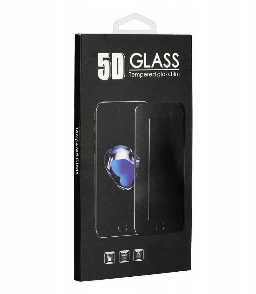 OEM 5D visiškai klijuojamas grūdintas stiklas - iPhone 12 / 12 Pro (privatumo apsauga) juodas
