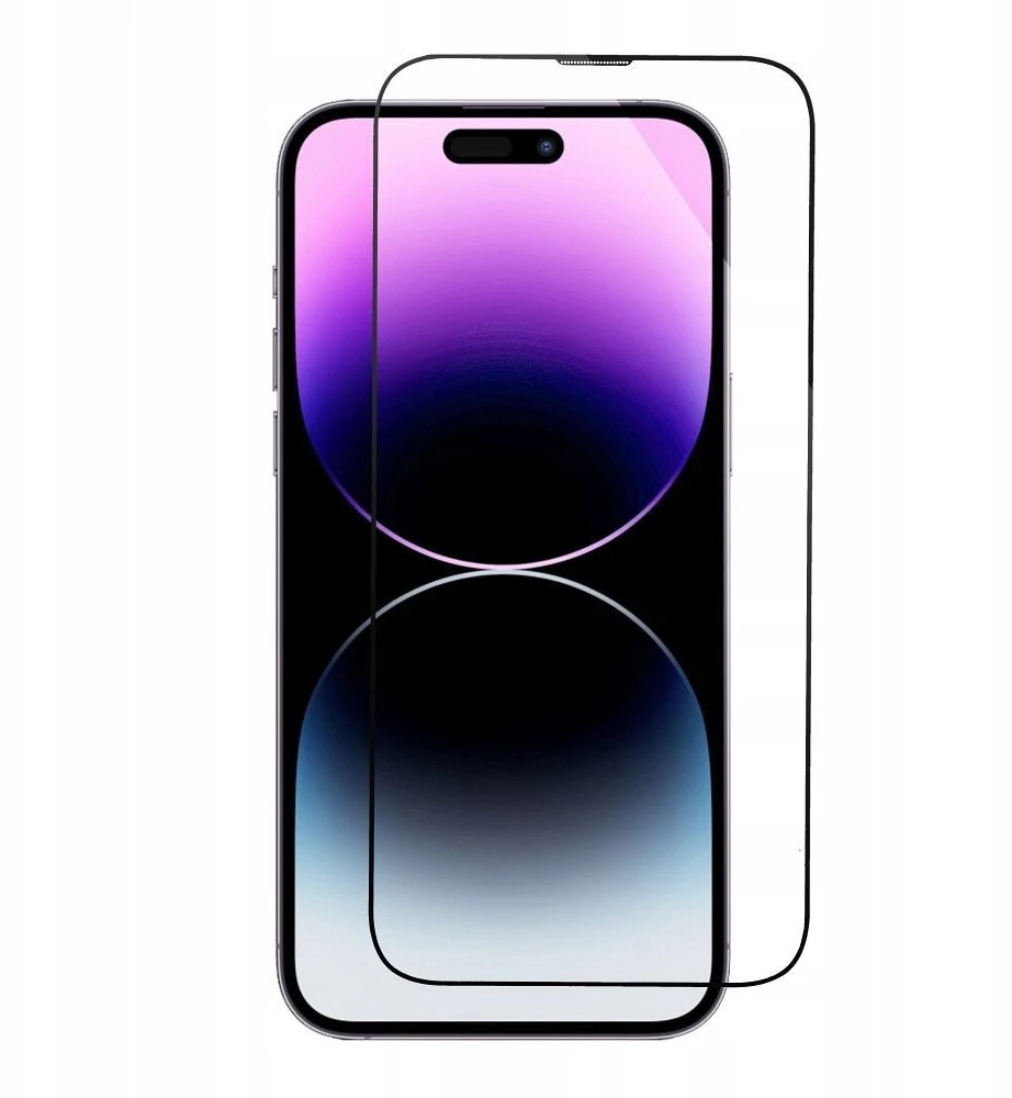 Oem 5D Full Glue Tempered Glass for iPhone 16 PRO MAX / 17 PRO MAX / 18 PRO MAX with applicator juodas