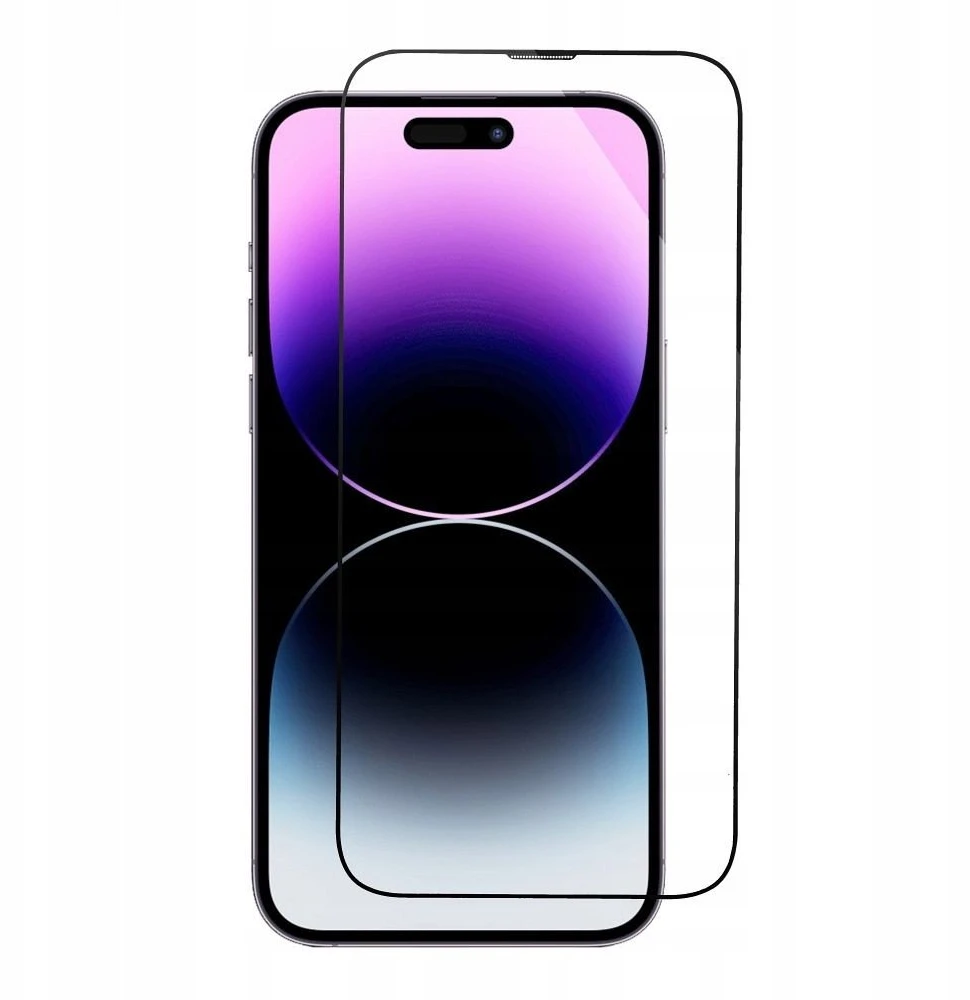 Oem 5D Full Glue Tempered Glass for iPhone 15 with applicator juodas