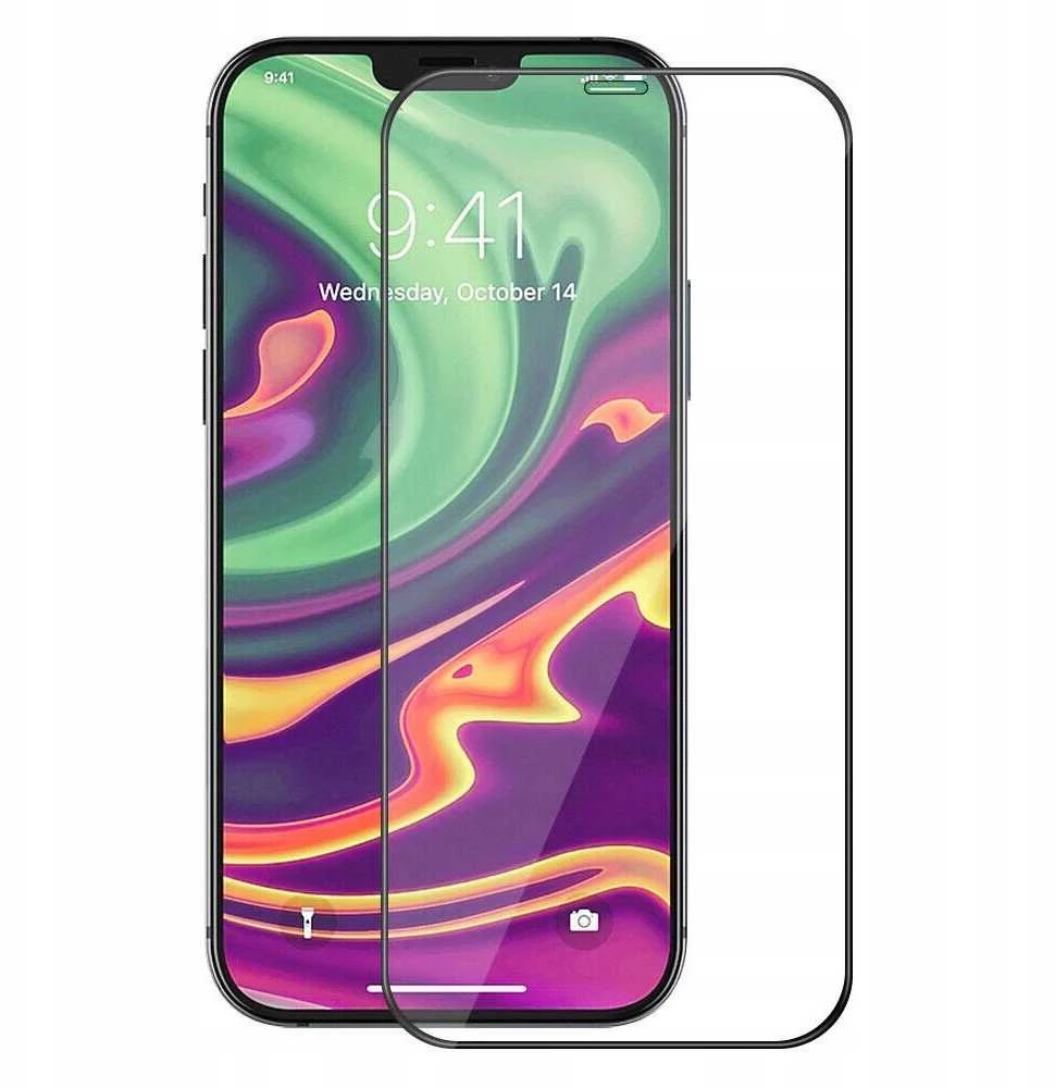 Oem 5D Full Glue Keramikinis stiklas - skirtas Xiaomi Redmi 14C juodas