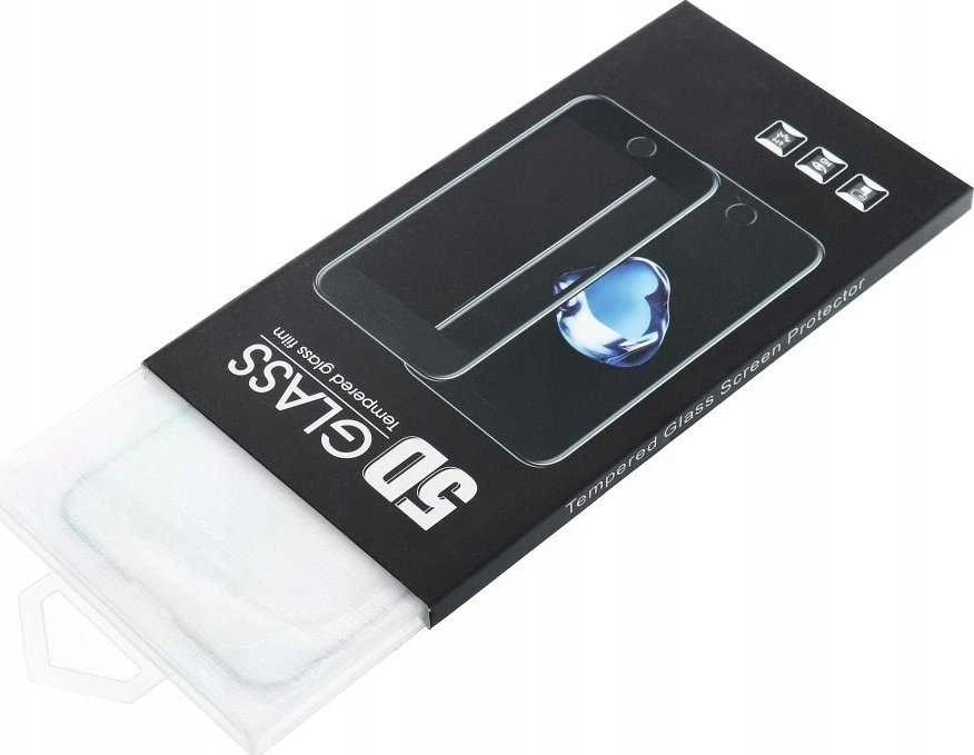 Oem 5D Full Glue Apsauginis stiklas - skirtas Xiaomi Redmi Note 14 4G / Redmi Note 14 5G juodas