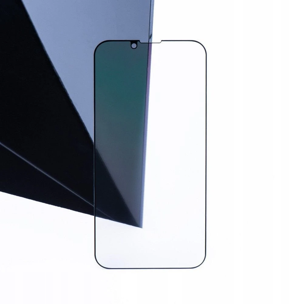 OEM 5D visiškai klijuojamas grūdintas stiklas - iPhone 12 / 12 Pro (privatumo apsauga) juodas