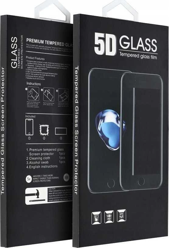 Oem 5D Full Glue Apsauginis stiklas - skirtas Xiaomi Redmi Note 14 4G / Redmi Note 14 5G juodas
