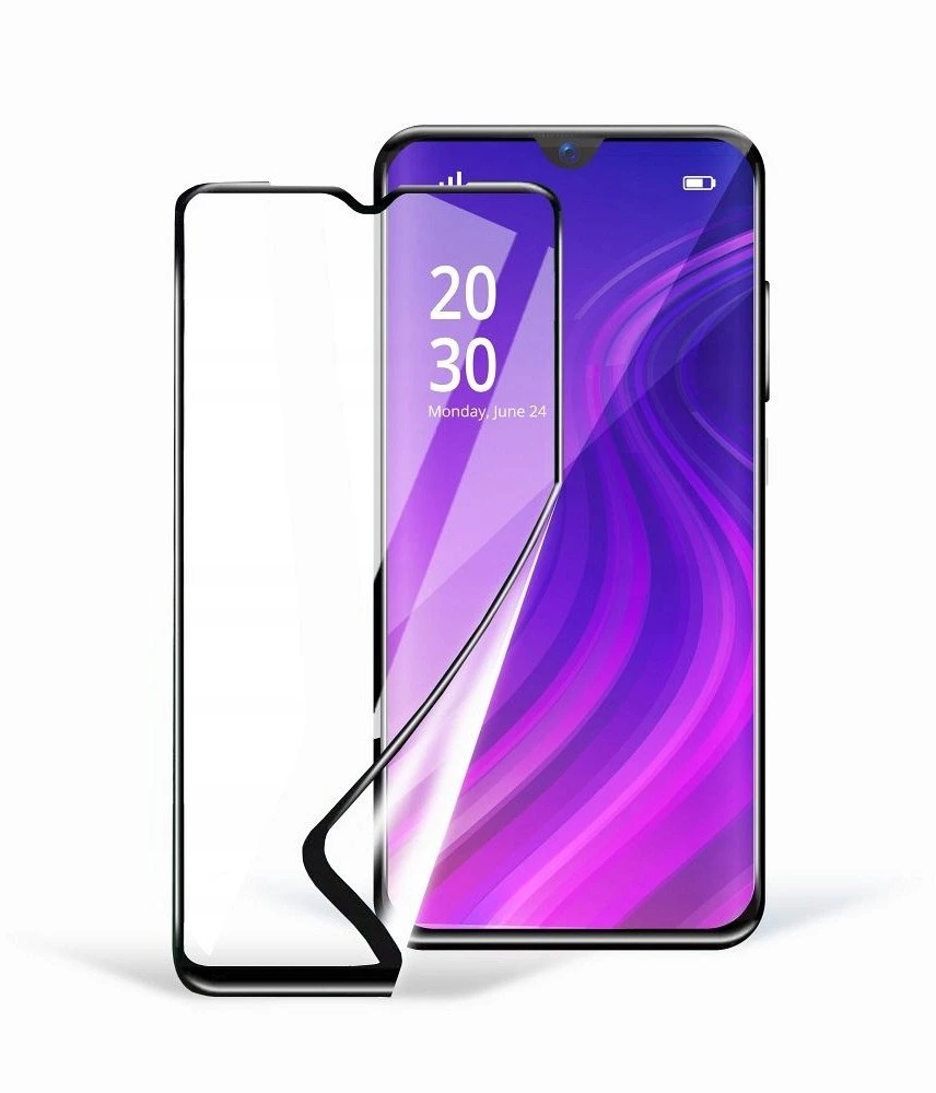 Oem 5D Full Glue Apsauginis stiklas - skirtas Xiaomi Redmi Note 13 Pro+ 5G juodas