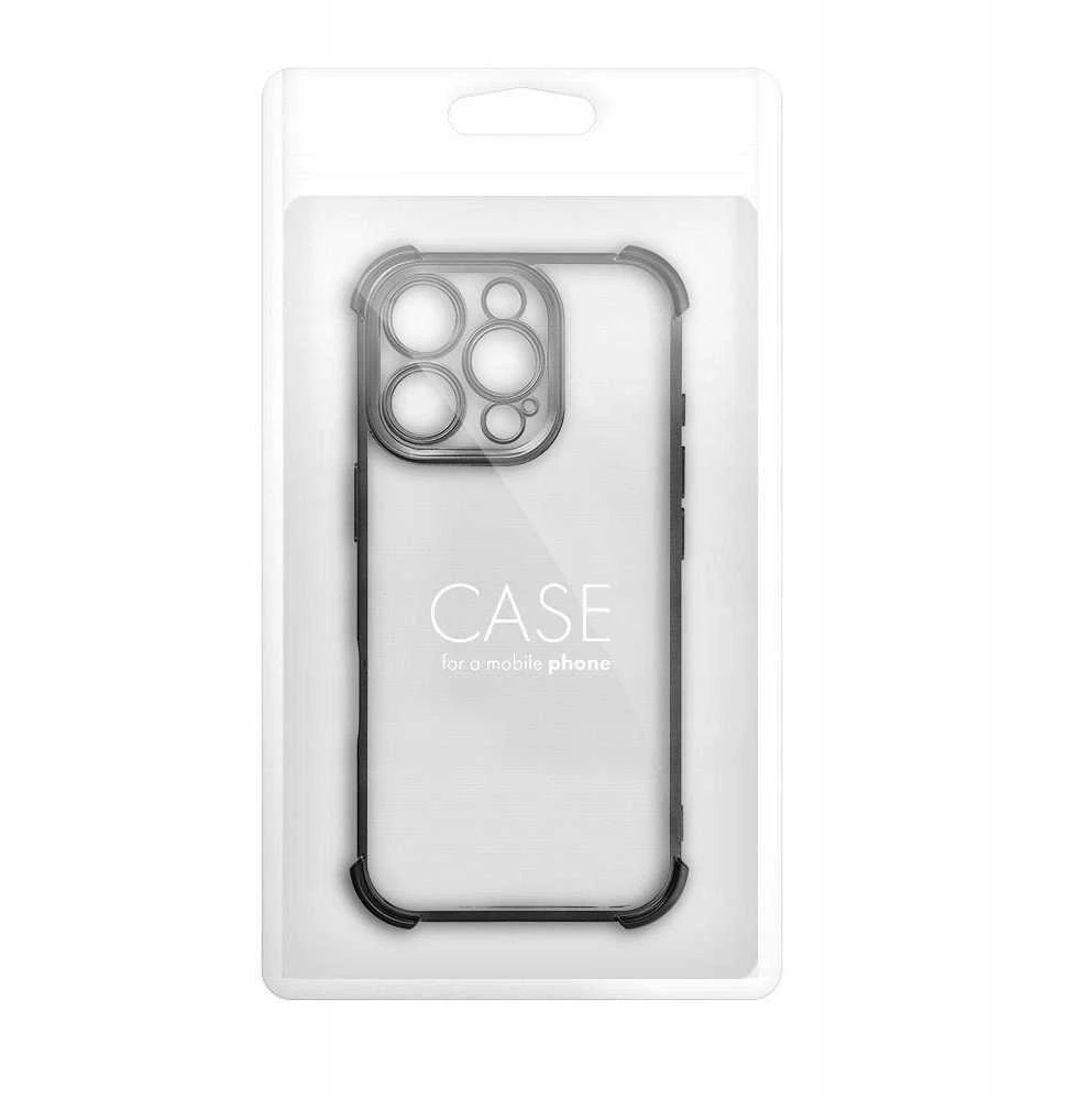 OEM dėklas, skirtas iPhone 16 PLUS, atsparus smūgiams, juodas