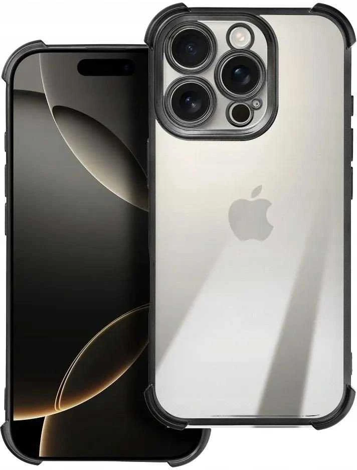 Oem Originalus dėklas, skirtas iPhone 16e (SE 4 2025) / 17e, atsparus smūgiams, juodas