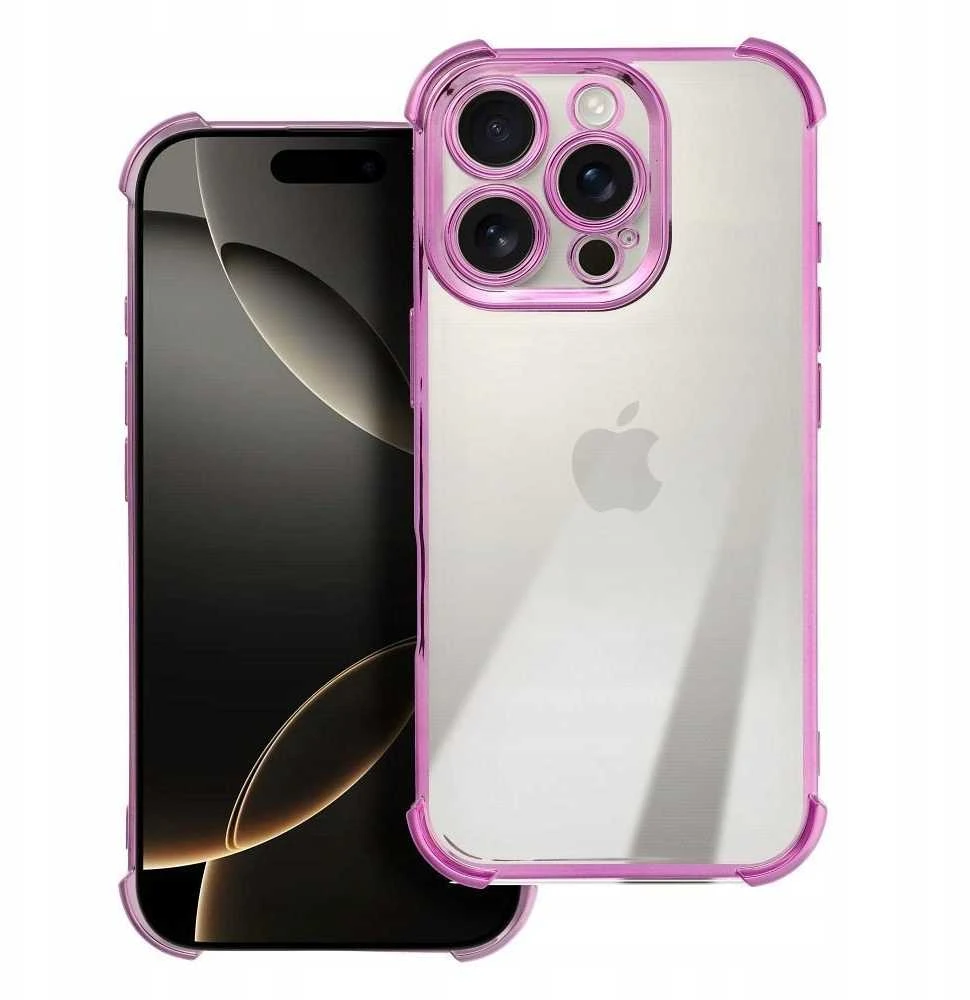 Oem Dėklas ANTISHOCK ELECTRO skirtas Samsung Galaxy S25 Plus rožinės spalvos