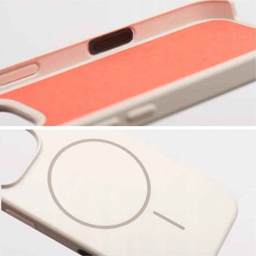 OEM dėklas, skirtas „iPhone 16 PLUS Premium Glossy Mag Cover“, suderinamas su „MagSafe“ ir kameros valdymo mygtukais. Baltas