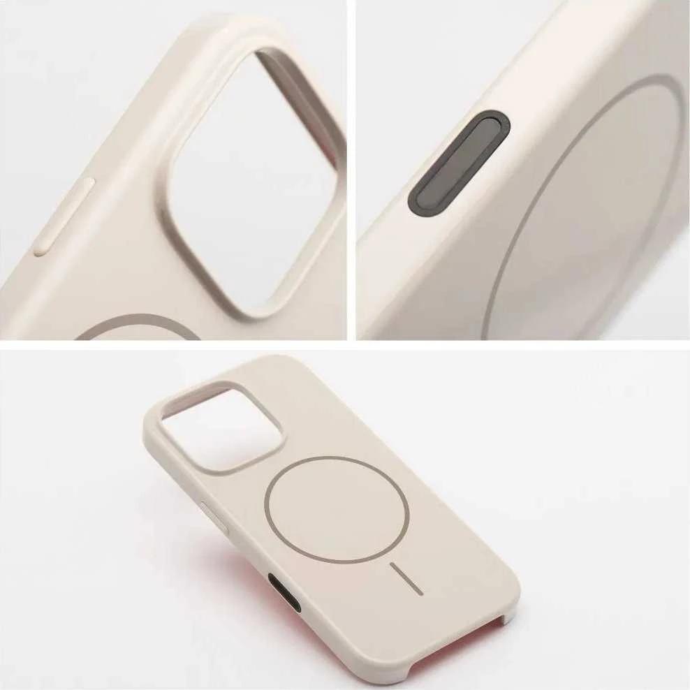 OEM dėklas, skirtas „iPhone 16 PLUS Premium Glossy Mag Cover“, suderinamas su „MagSafe“ ir kameros valdymo mygtukais. Baltas