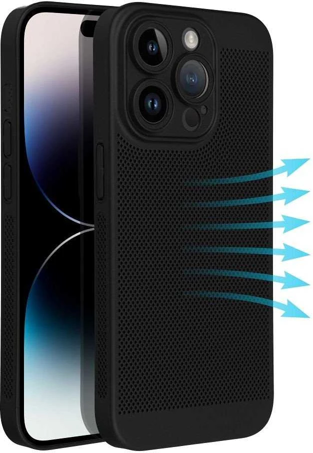 Oem BREEZY dėklas skirtas Samsung Galaxy A36 5G juodos spalvos