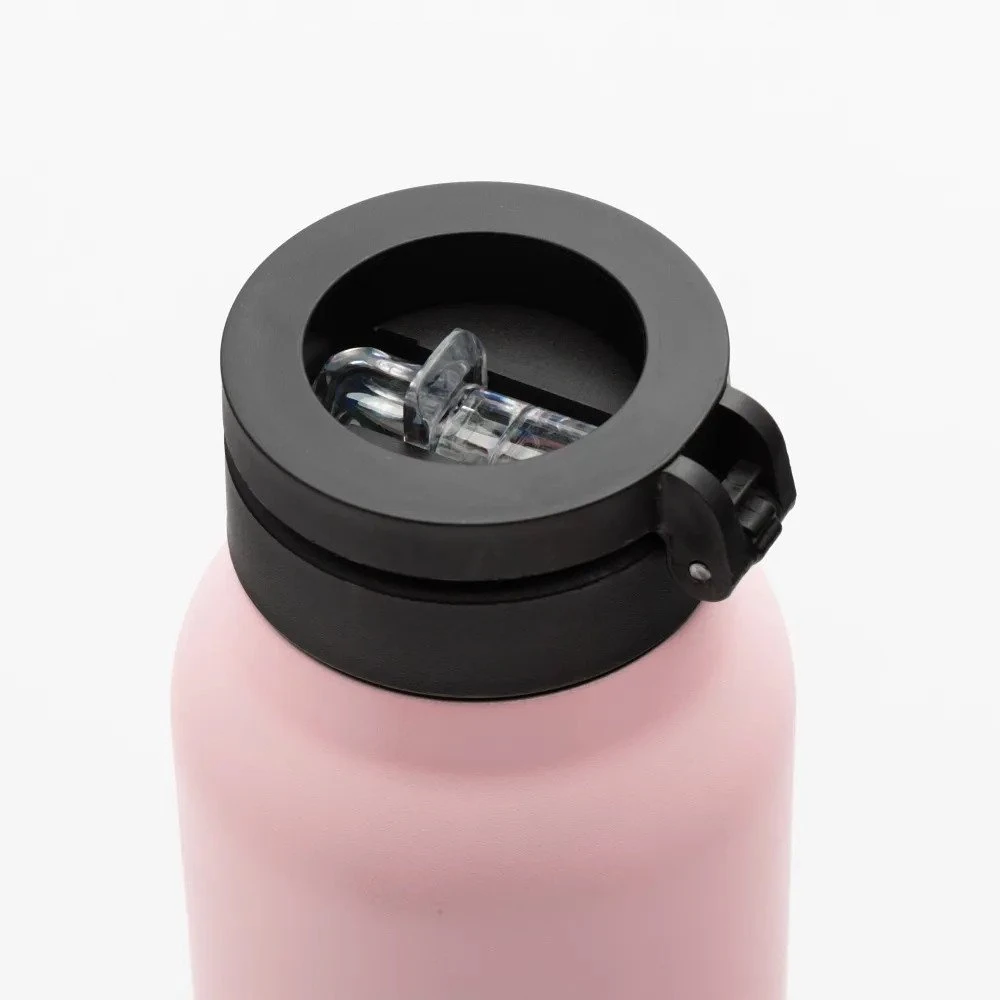Gertuvė Oem Buteliukas / bidon na wodę metal su laikikliu kompatybilnym su Magsafe 750ml rožinė