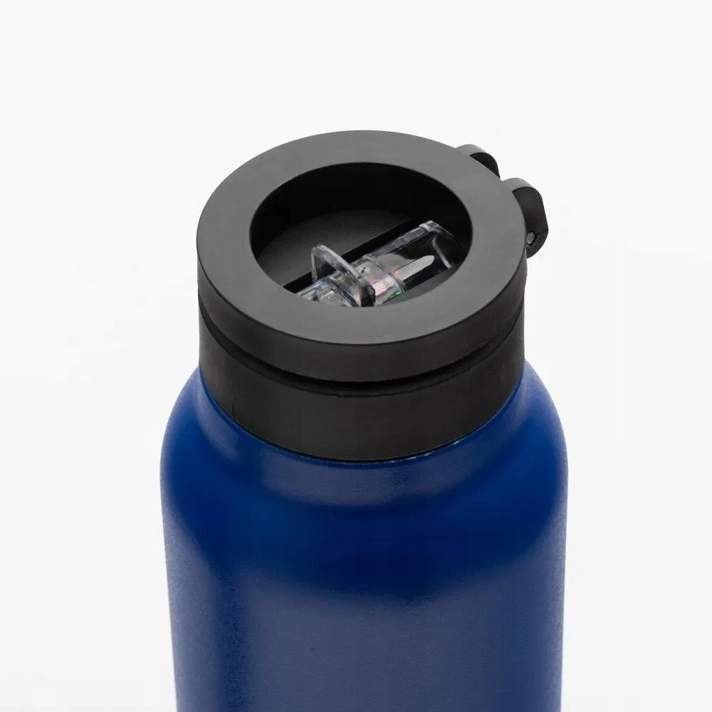 Gertuvė Oem Buteliukas / bidon na wodę metal su laikikliu kompatybilnym su Magsafe 750ml mėlyna