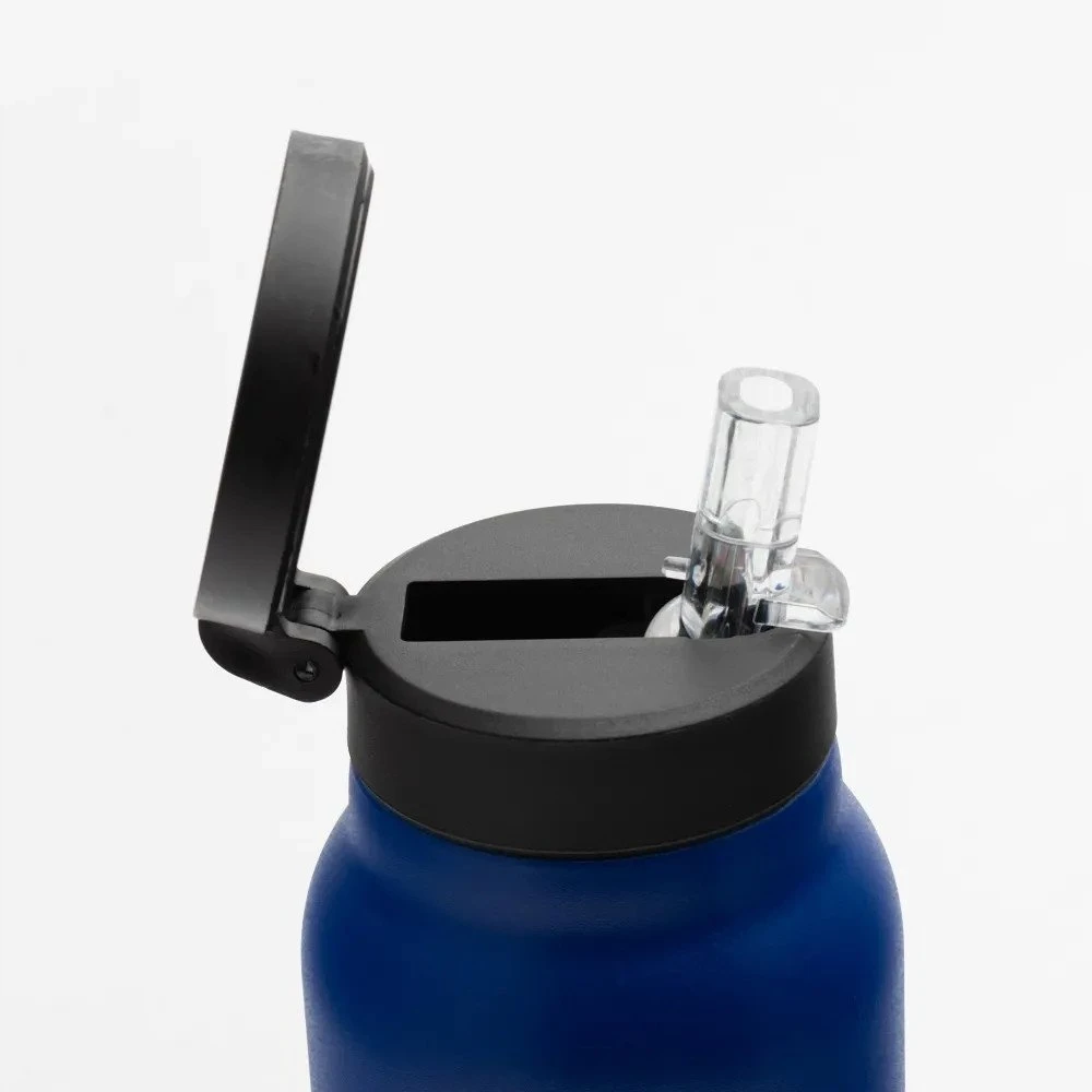 Gertuvė Oem Buteliukas / bidon na wodę metal su laikikliu kompatybilnym su Magsafe 750ml mėlyna
