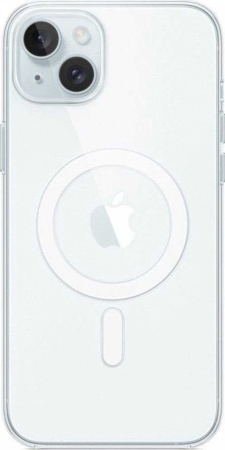 Oem Originalus „iPhone 15 PLUS“ dėklas, skaidrus, 2 mm „Mag“ dangtelis, suderinamas su „MagSafe“ (fotoaparato apsauga), permatomas