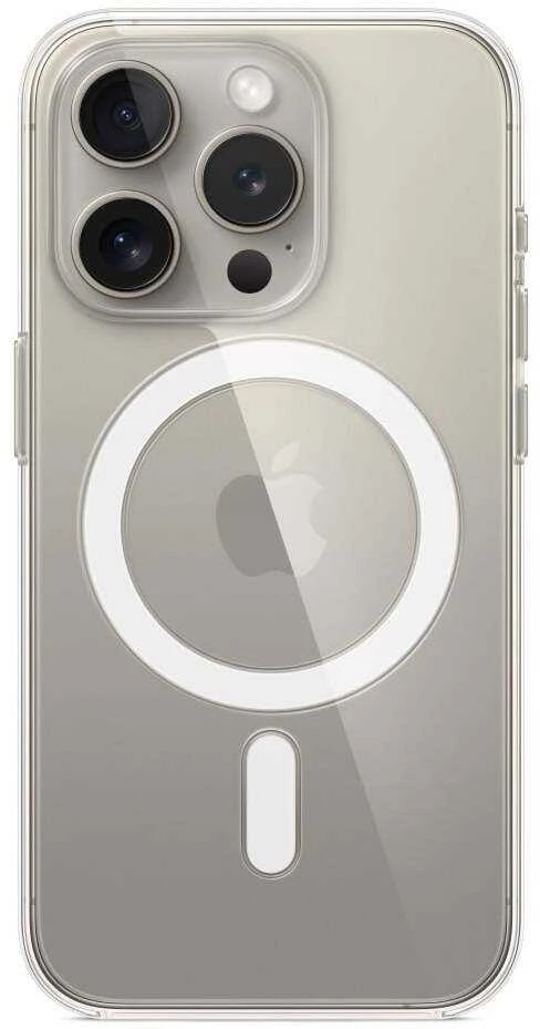Oem Originalus „iPhone 15 PLUS“ dėklas, skaidrus, 2 mm „Mag“ dangtelis, suderinamas su „MagSafe“ (fotoaparato apsauga), permatomas