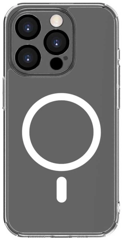 Oem Originalus „iPhone 15 PRO MAX“ skaidrus dėklas, 2 mm „Mag“ dangtelis, suderinamas su „MagSafe“ (fotoaparato apsauga), permatomas.