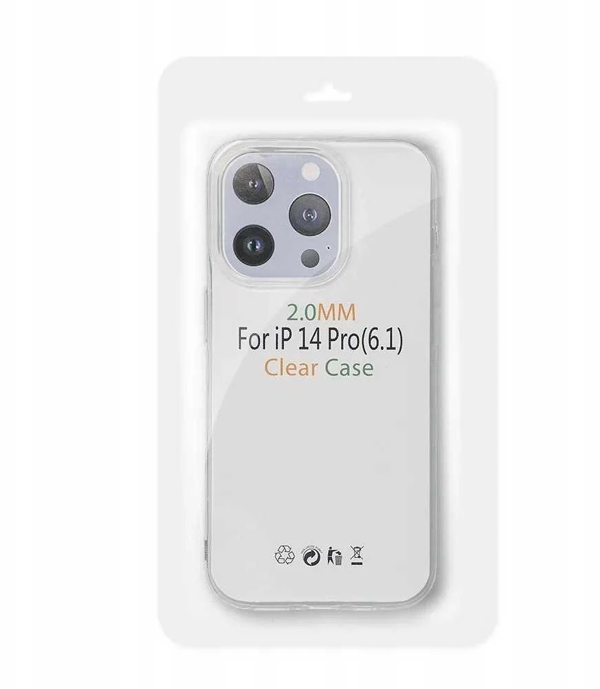 Realme 14 PRO PLUS dėklas, skaidrus (2 mm, apsaugantis kamerą), skaidrus