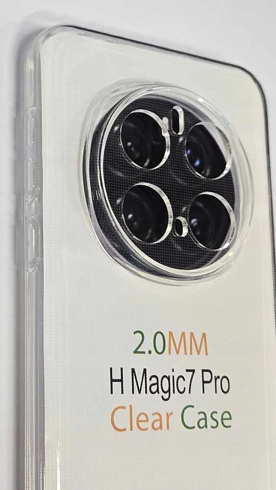 OEM dėklas, skirtas Honor MAGIC 7 PRO, skaidrus 2 mm dėklas (apsauga nuo kameros), skaidrus