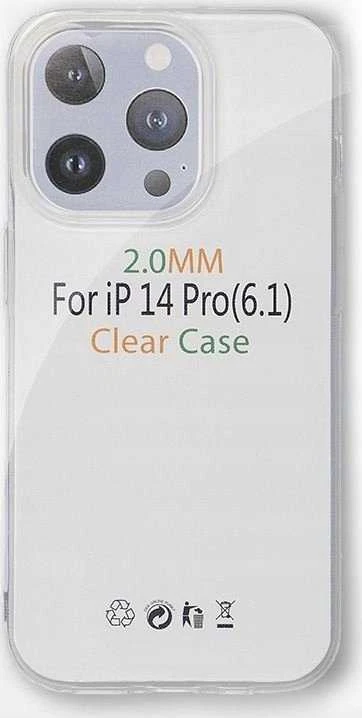Oem Originalus „iPhone 11 PRO MAX“ skaidrus dėklas (2 mm, apsaugantis kamerą), permatomas