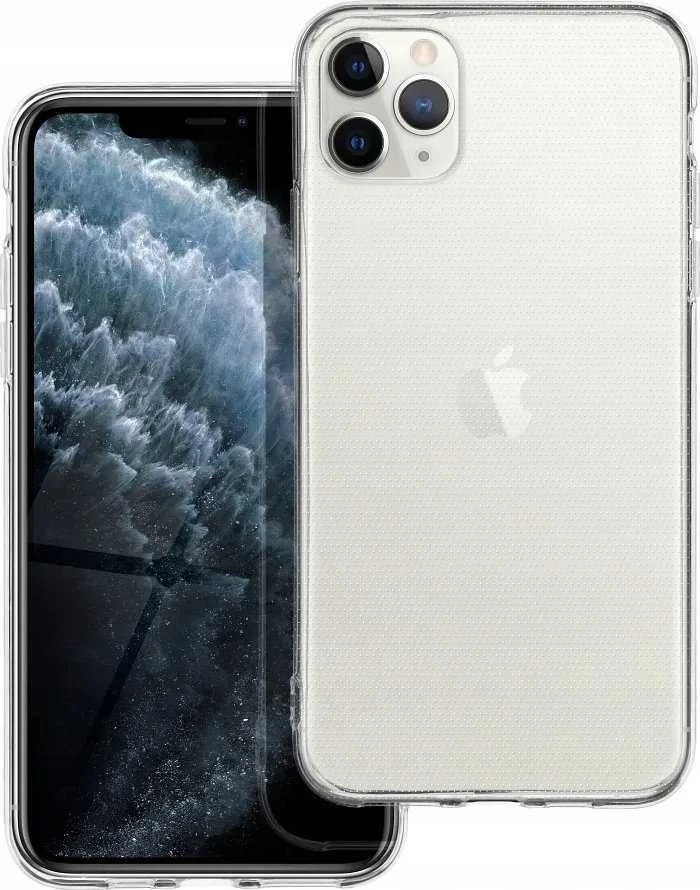 Oem Originalus „iPhone 11 PRO MAX“ skaidrus dėklas (2 mm, apsaugantis kamerą), permatomas