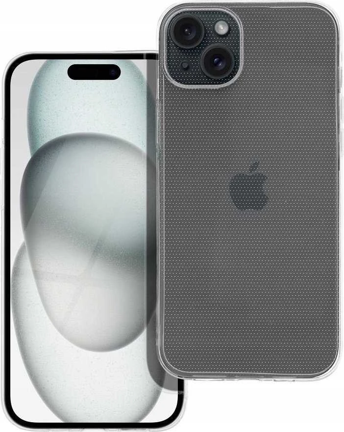 Oem Originalus „iPhone 15 PLUS“ dėklas, skaidrus (2 mm), (apsauginis fotoaparato korpusas), permatomas