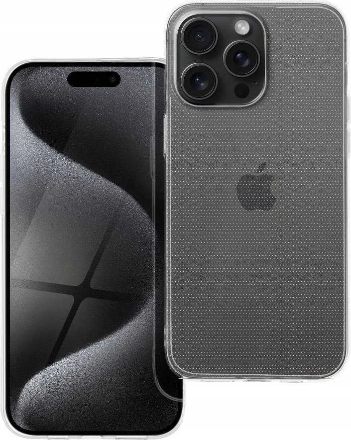 OEM dėklas, skirtas „iPhone 15 PRO MAX“ skaidriam dėklui, 2 mm, permatomas