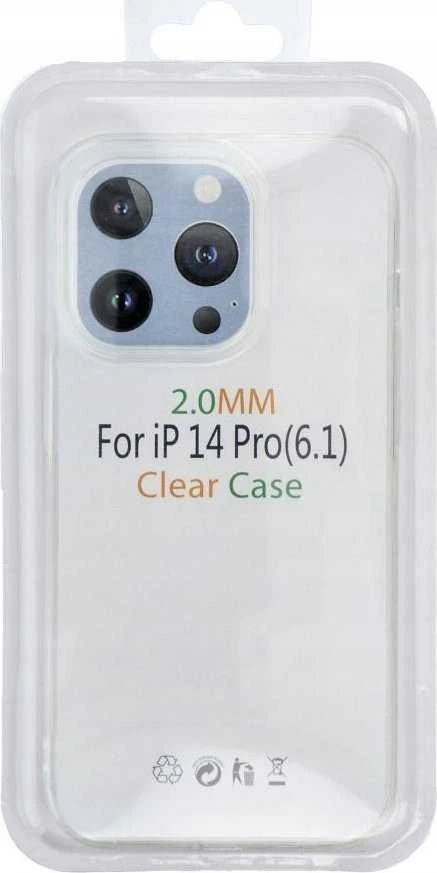 OEM dėklas, skirtas „iPhone 15 PRO MAX“ skaidriam dėklui, 2 mm, permatomas