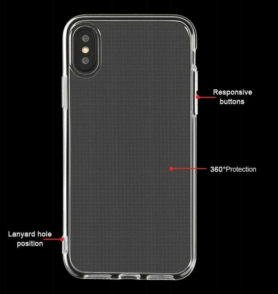 OEM dėklas, skirtas iPhone X / XS, skaidrus, 2 mm, permatomas