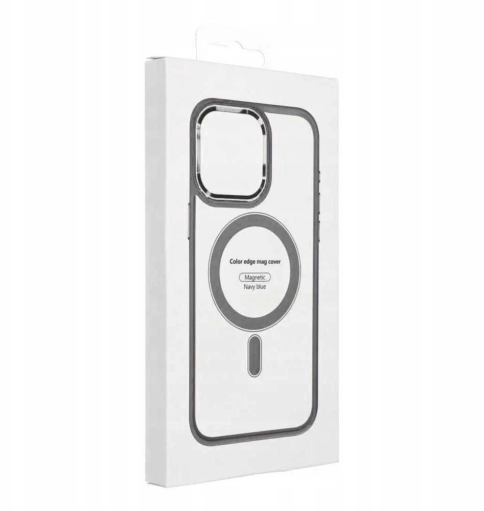 Oem Originalus „iPhone 16 PRO“ „Color Edge Mag Cover“ dėklas, suderinamas su „MagSafe“ ir titano pilkos spalvos