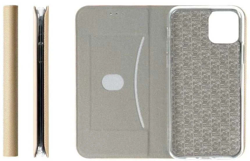Oem SENSITIVE Book dėklas skirtas Xiaomi Redmi Note 14 PRO 4G aukso spalvos
