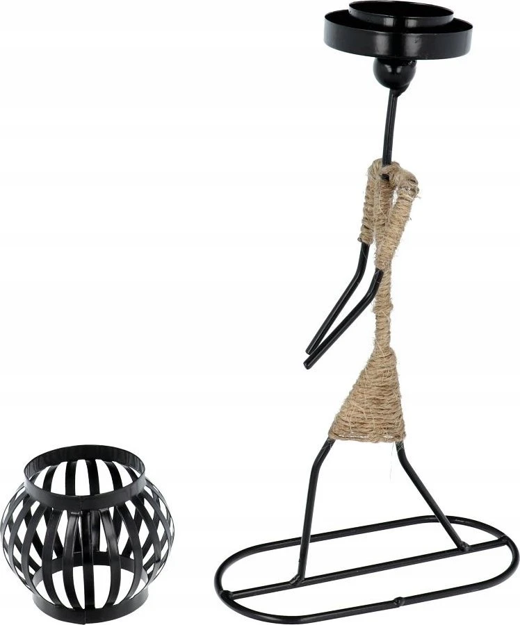 OEM dekoratyvinė metalinė žvakidė ART DECO Afrikos modelis B IALC-1