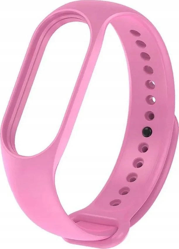 Oem Silicone apyrankė for XIAOMI Mi Band 5 / 6 / 7 pink (37)
