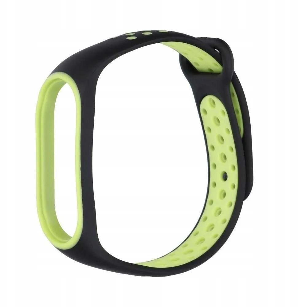 Oem Silikoninė apyrankė skirta Xiaomi Mi Band 5 / 6 / 7 žalios spalvos (05)
