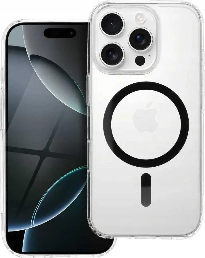OEM dėklas, skirtas iPhone 12 / 12 PRO, „Drop Glue“ spalvotas žiedinis Mag dėklas, suderinamas su „MagSafe“ juodas