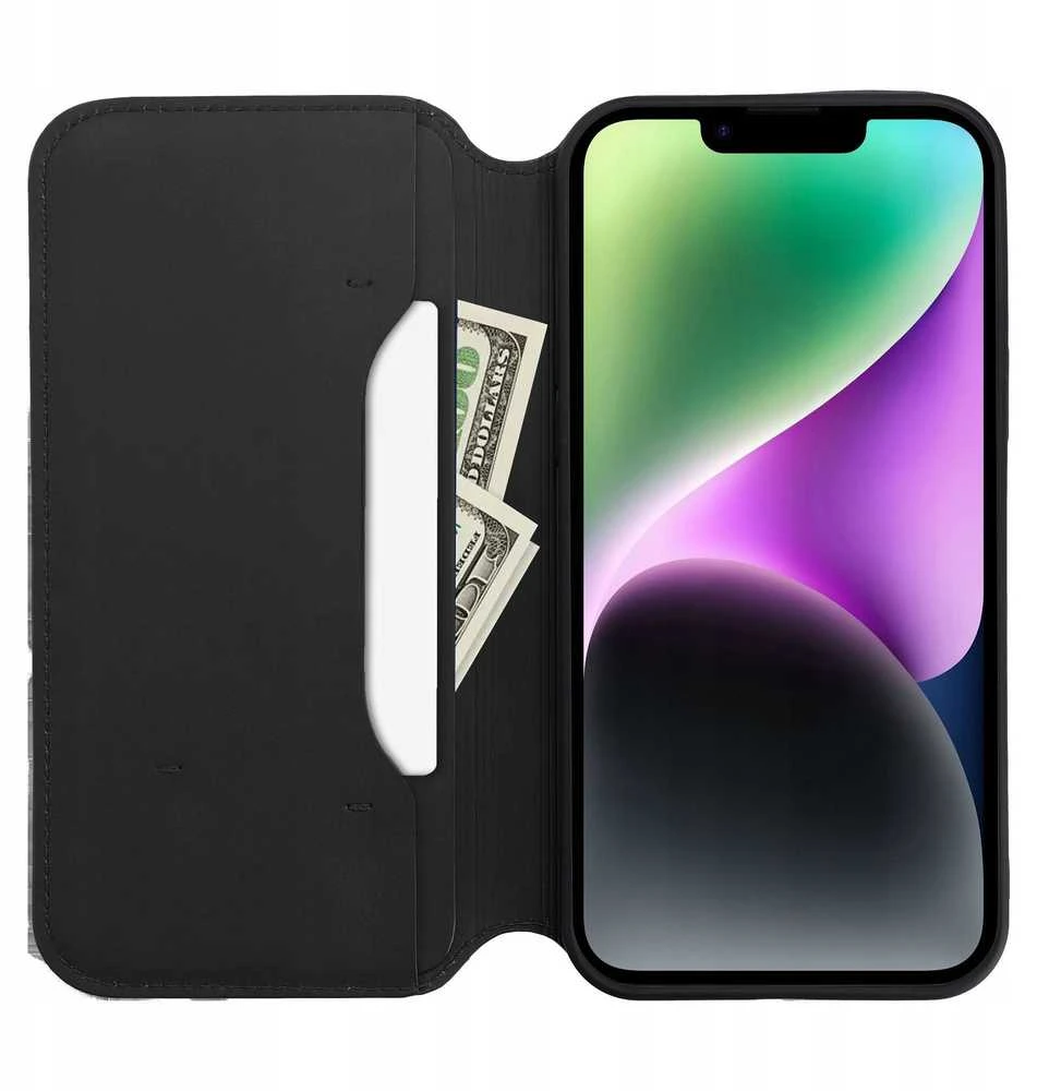 Oem DUAL POCKET Book dėklas skirtas Samsung Galaxy S24 FE rožinės spalvos