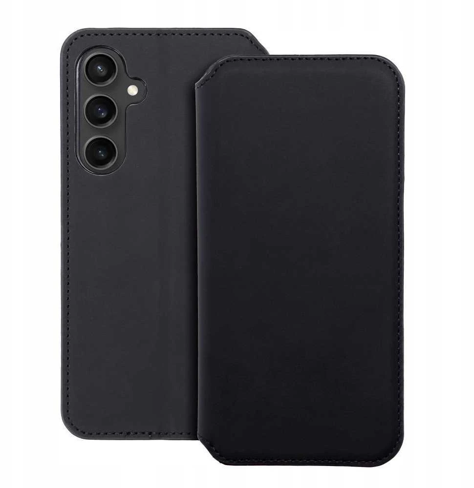 Oem DUAL POCKET Book dėklas skirtas Samsung Galaxy S24 FE rožinės spalvos