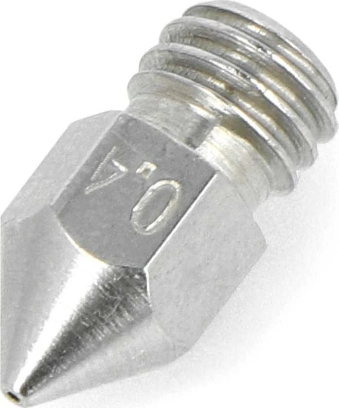 Oem Grūdinto plieno ekstruderio antgalis 0.4mm MK8 1.75mm plastikui