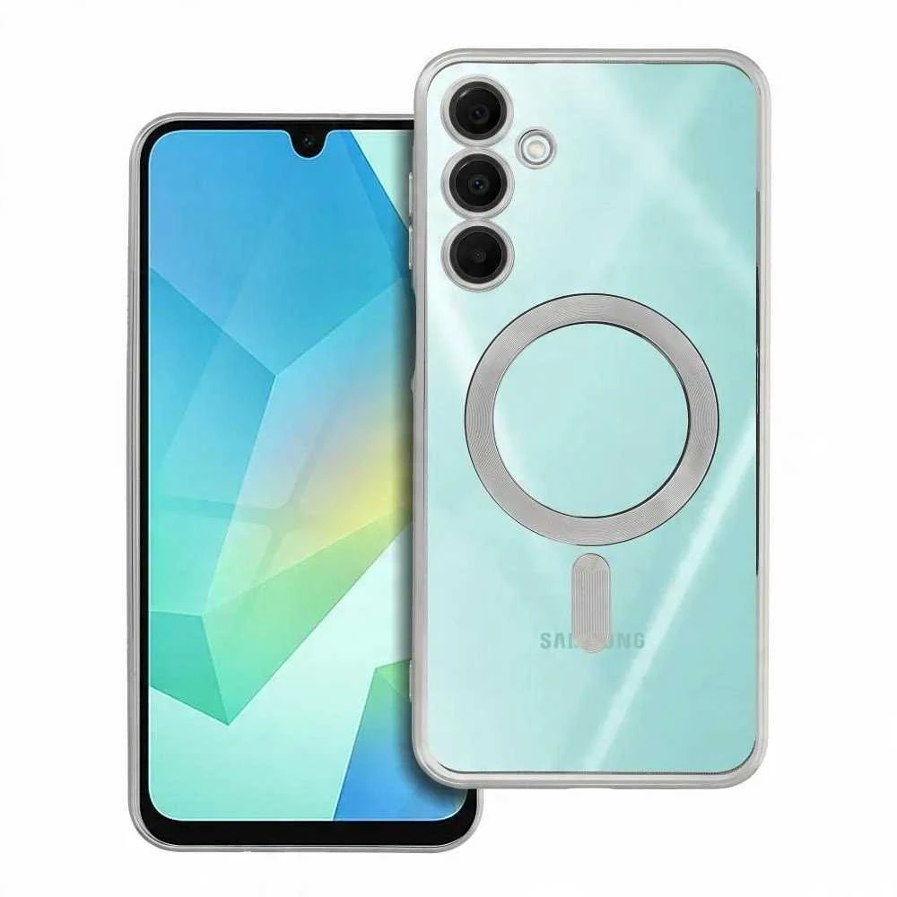Oem ELECTRO MAG COVER dėklas suderinamas su MagSafe skirtas Samsung Galaxy A16 sidabro spalvos
